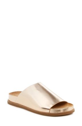 Kelsi Dagger Squish Slide Sandal in New Gold at Nordstrom, Size 6.5