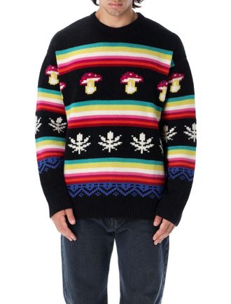 Msgm Black Crew Neck Sweater