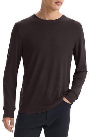 Theory Essential Long Sleeve T-Shirt in Brownwood - 2H7 at Nordstrom Rack, Size Small