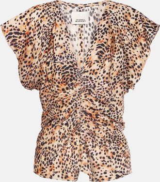 Isabel Marant Lonea gathered ruched top