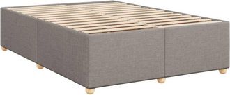 vidaXL Cama Sin Colch&oacute;n Tela Gris Taupe 160x200 Cm Vidaxl