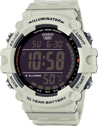 Casio Mens White Digital Watch with Black Dial - AE-1500WH-8B2V