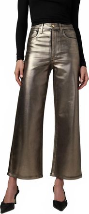 Joe's Mia High Rise Wide Leg Ankle Jeans In Golded Night