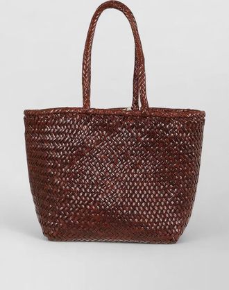 Dragon Diffusion grace small diagonal basket beach bag