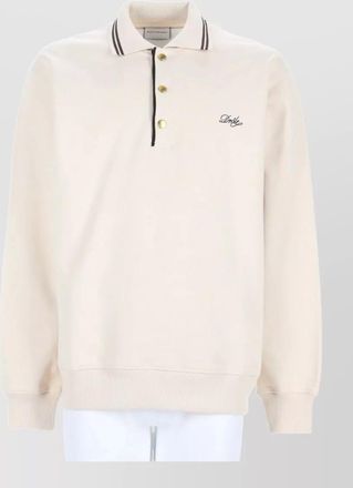 Dr&ocirc;le de Monsieur cotton logo polo shirt