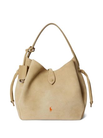 Polo Ralph Lauren Polo Play tote bag - women - Calf Suede/Calf Suede - OS - Neutrals