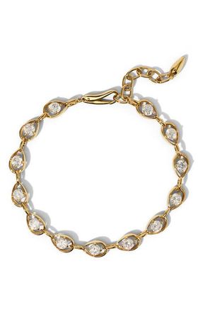 Nadri It Girl Cubic Zirconia Bracelet in Gold at Nordstrom