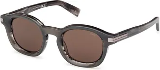 Ermenegildo Zegna EZ0229 20J Mens Sunglasses Grey Size 47