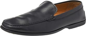 Tod's Tods Black Leather Slip On Loafers
