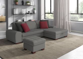 Sit&more Ecksofa »Luxor L-Form« wahlweise mit Bettfunktion, Bettkasten und Kopfteilverstellung