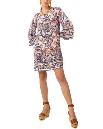 Hale Bob Hale Bob Silk Flora Midi Dress