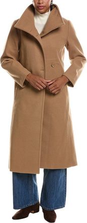 Ellen Tracy Stand Up Collar Longline Jacket