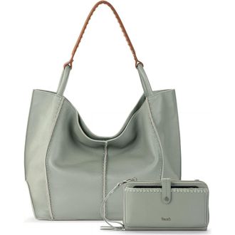 The Sak Los Feliz Large Tote Leather Bag & Iris Smartphone Bundle in Meadow at Nordstrom