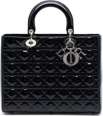 Dior Pre-owned Dior Large Patent Cannage Lady Ladies UDNE1NFWU0L5SNPI