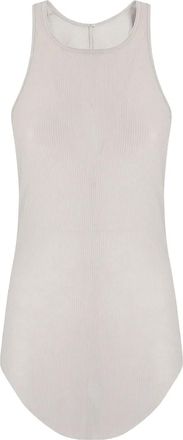 Rick Owens Canotta a coste con scollo rotondo - Toni neutri