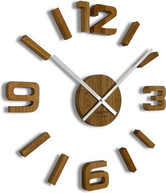 OEM Reloj De Pared De Madera De Roble Eko De 75 Cm
