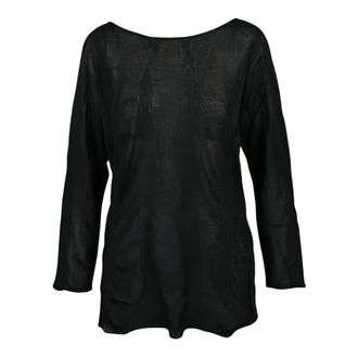 Alpha Studio Maglia Garzata - Dames - Truien - Zwart - Maat: L Viscose