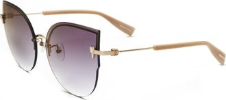 Trussardi Unisex 60mm Gold Sunglasses