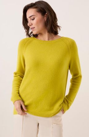 Celtic & Co. Roll Edge Crew Neck Jumper in Fennel at Nordstrom, Size X-Small/small