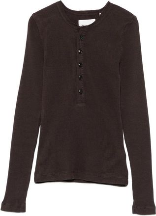 Citizens Of Humanity Drea Waffle-knit Henley Top
