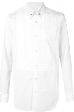 Junya Watanabe pleated chest detail shirt - Bianco