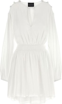 Giovanni Bedin White Cotton Short Womens Dress
