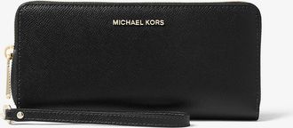 Michael Kors Leather Continental Wristlet