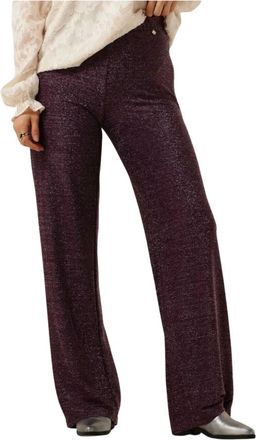 Harper & Yve Broeken, Dames, Paars, M, Paarse Glitter-Pa Broek