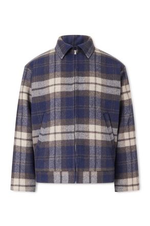 Wtaps Wrecker Padded Checked Melton Wool-Blend Jacket