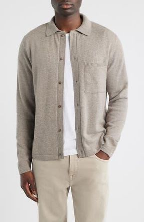 Merz b. Schwanen Relaxed Fit Merino Wool, Silk & Cashmere Cardigan in Faded Grain at Nordstrom Rack, Size Xx-Large