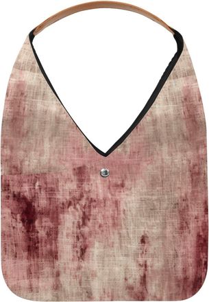 Generic Pink Vintage Mottled Pattern Reusable Lightweight Grocery Bags - Foldable Into Compact Pouch, Washable & Sturdy, Multipurpose for Shopping and Travel