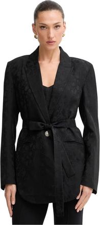 Pinko Castelnovo Jas - Dames - Blazers - Zwart - L - Polyester - Jassen