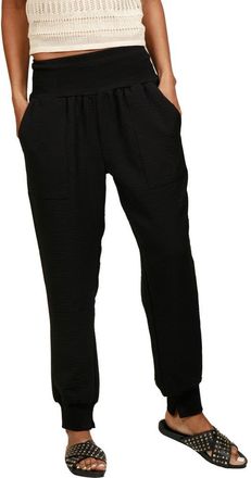 Nikki Lund Casual Pocket Joggers in Black at Nordstrom, Size X-Small