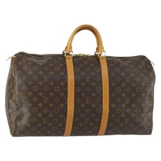 Louis Vuitton Pre-owned Weekend Bags, female, Brown, Size: ONE SIZE Pre-owned Weekend Bag