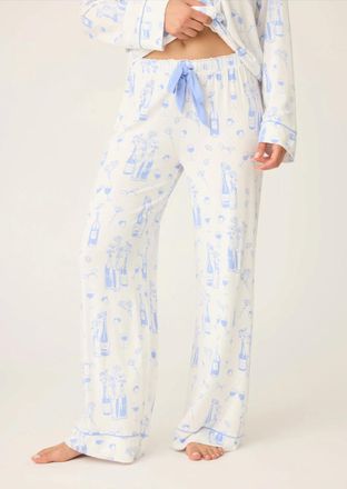 PJ Salvage Parisian Dreams Pajama Pant In White