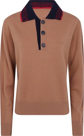 N&deg;21 Polo Shirt Wool A035.9004 1374 Suede