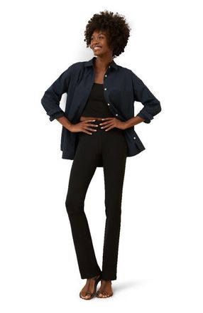 Pact Organic Cotton All Day Poplin Classic Shirt in Midnight Blue at Nordstrom, Size X-Small
