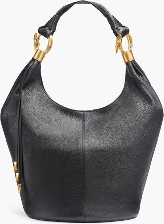 DKNY Tartan Hobo in Blk/gold at Nordstrom