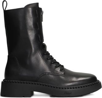 Ash lace-up zip boots - women - Calf Leather/Calf Leather/Rubber - 37 - Black