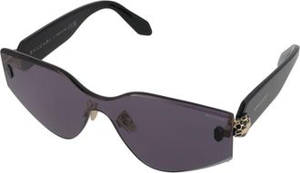 Bulgari BV40034U Oversized Shield Sunglasses - Black