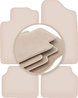 OEM Alfombrillas Premium Beige Para: Peugeot 405 Berlina, Familiar, Break 1987-1996