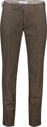 Brax Brax, Broeken, Heren, Bruin, 2Xl, Katoen, Bruine katoenen broek moderne pasvorm