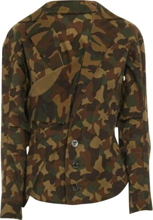Yohji Yamamoto camouge ruffle wings jacket