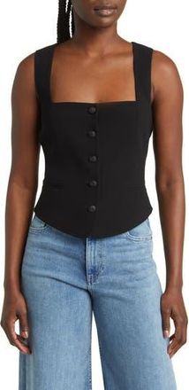 Rag & Bone Mariana Crepe Vest in Black at Nordstrom Rack, Size 16