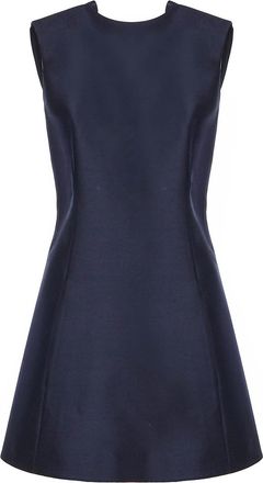 Balenciaga Short Wool And Silk Dress