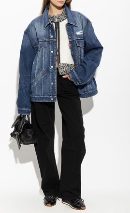 Dsquared2 Oversized Denim Jacket, Womens, Navy Blue