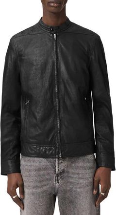 AllSaints Colt Leather Jacket in Black at Nordstrom, Size Xx-Large