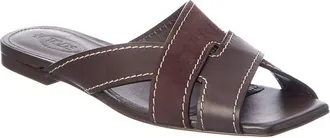 Tod's Tods Suede & Leather Sandal
