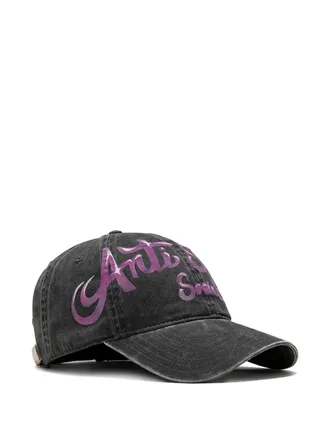 ANTI SOCIAL SOCIAL CLUB logo-print denim cap - unisex - Cotton - One Size - Black