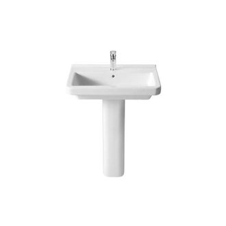 Roca Roca Dama-n Lavabo Fondo 46 Con Pedestal - Medida: 65 Cm - Ref: A327783000+a337470000